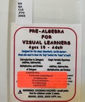 Pre-algebra for visual learners