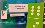Magnetic foam dominoes