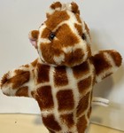 Giraffe puppet.