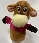 Jersey cow puppet.