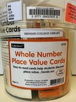 Whole number place value cards