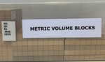 Metric volume blocks.