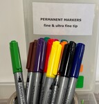Permanent Markers : fine & ultra fine tip
